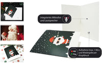 Weihnachtskarte Cool Santa